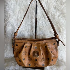 MCM Brown Leather mini Shoulder Bag